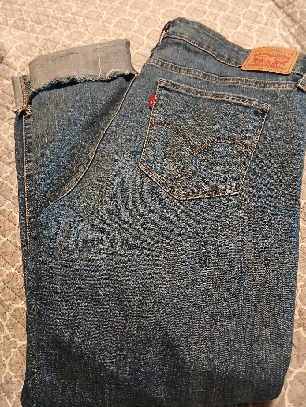Levi's 711 Skinny Blue Straight-Leg Denim Jeans Size 32x30